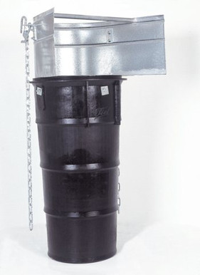 Einfülltrichter aus Kunststoff  mit zwei Ketten mieten leihen