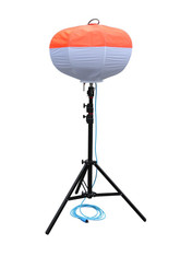 LED-Baustellenbeleuchtung / Leuchtballon mit Stativ mieten leihen